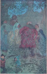 さて、ジョン卿、ウィンザーの妻の生き方、ウィンザーの陽気な妻たちのイラスト、1910