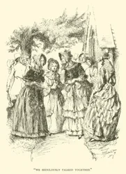 We Sedulously Talked Together (Engraving)