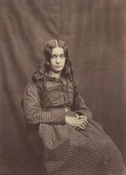 女性、サリー郡精神病院、c.1855年（写真）