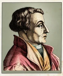 ドイツの改革派神学者マルティン・ビュッヒャー（1491-1551）の肖像画