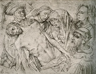 十字架からの堆積後の絵、c1460-1480、1908。