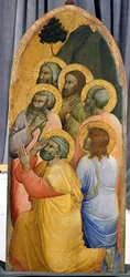 ここの人（キャンバス上のテンペラ）