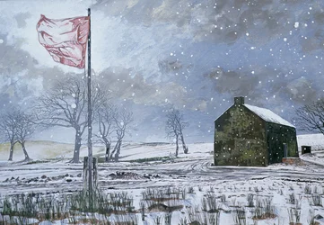 Drovers Arms and the Red Flag、Garth、1992（カードにガッシュ）