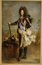 フランス王ルイ14世（キャンバス画）