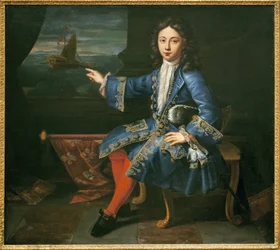 トゥールーズ伯爵（1678-1737）の肖像。(ルイ14世(1638-1715)とモンテスパン夫人(フランソワーズ・アテネ、モンテスパン侯爵夫人)の息子として認められる