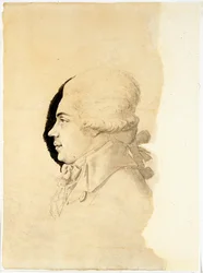 ニコライ・ペトローヴィッチ・ルミャンツェフ伯爵 (またはロマンゾフ) (1754-1826) の肖像画 - Oeuvre de I-I Haacke (Haake) (活動中の 1750-1800), fin des annees 1780 - ニコライ・ペトロヴィッチ・ルミャンツェフ伯爵 (1754-1826) の肖像画 - ペン、ブラシ、 I-I Haacke (Haake) による紙にインク (