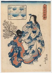 遊女と舞子、1820年代（版画）