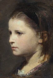 若い女の子の頭