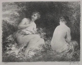 入浴者、1899年。