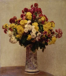花瓶の菊、1873