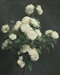 白牡丹の静物、1870