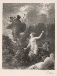 神々の黄昏：ジークフリートとライン乙女、1897年。