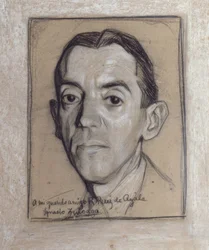 Ramon Perez de Ayala (1888-1962) escritor and periodista español - dibujo - generacion de 1914の肖像画