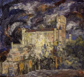 ALCAZAR DE SEGOVIA-1925-OLEO - LIENZO-115X124 CM