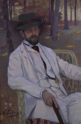 マルケスデヴィラマルシエルの肖像-1892年頃-O - L-91X61 CM