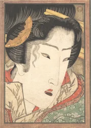 1824年の春の雪で冷やされた情熱から芸者を拒否.