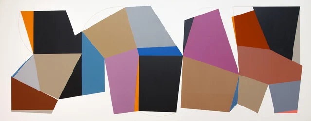 幾何学的なカラーブロック