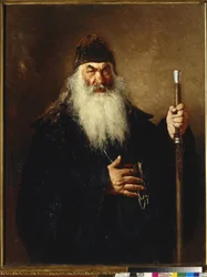 Protodeacon - レーピン、イリヤ・イェフィモビッチ（1844-1930） - 1877 - 油彩・キャンバス - 124x96 - 国立トレチャコフ美術館、モスクワ