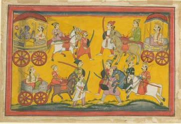 ヴィシュヌ行列、c。 1755