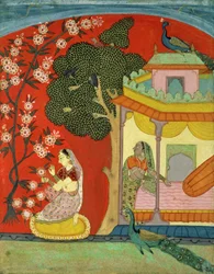 女性を摘採する花、南ラジャスタンまたはデカン、1675年頃