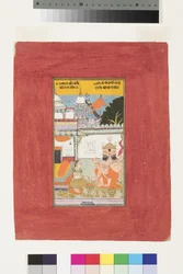 マルコスのカンバヴァティラジーニ、1670年頃（不透明なトイレと紙に金）