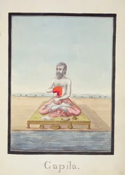 MSS EUR C 116/1 f.77r ヒンズー教の叙事詩「Adhyatma Ramayana」の賢者、カピラ