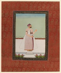 Munir al-Mulk Bahadur、1875-1900（紙に不透明なトイレとゴールド）