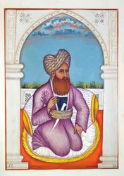 パンジャブ王国出身のNawab Pir Mohammad Khan、その支配者と首長、第II巻、正体不明のインドの芸術家による水彩画研究30巻、1840年頃（紙にwc）