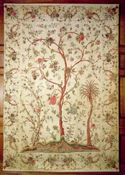 コロマンデル海岸のParamporeまたはカバーレット、1770年頃（チンツ）
