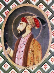 1658年から1717年までインドを統治したムガル帝国皇帝アウラングゼーブ（アラムギル1世）の肖像画