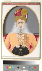 Sardar Singh, c.1870 (不透明水彩・金・紙)