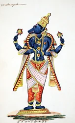 Vishnuのイノシシのアバター、Varaha（紙のトイレ）