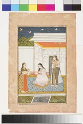 ヒンドルのVilavalRagini、c.1745（不透明な水彩画と紙に金、アルバムページにマウント）