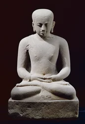 Candi Plaosan（安山岩）の修道僧