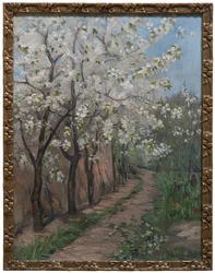 桜（キャンバスに油彩）