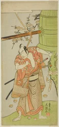 俳優 二代目市川彌生 吉峯宗定役 國の花小野厳持 十一月中村座にて上演 1771年