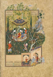 ジャミ作「Haft Awrang Seven Thrones」のフォリオ、1550年代