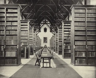 メイナース大学図書館（モノクロ写真