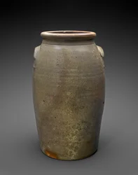 ジャー、c。 1869-1873（塩釉石器）