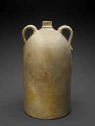 水差し、c。 1869-1873（塩釉石器）