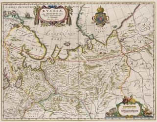 ロシアの地図 From:1630年代のPartes Septentrionalis et Orientalis