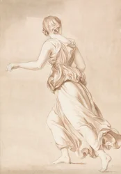 走る女