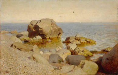 海岸。クリミア、1886