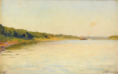 ヴォルガ川岸、1889