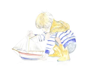 少年とボート
