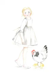 雌鶏とひよこと子ども、復活祭26