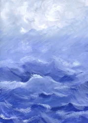 荒れた海