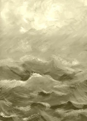 荒れた海 2