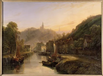 ディナン港の眺め - Isidore Dagnau作、1830年頃