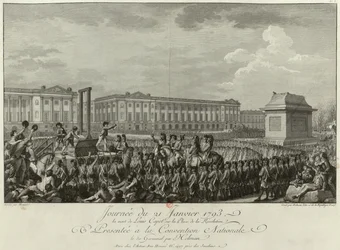 1794年1月21日、1794年の革命広場におけるルイ16世の処刑